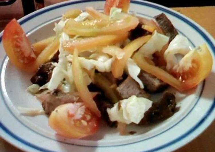 Recipe of Speedy Grilled Pork Salad