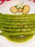 Green Asparagus with Basil Pesto