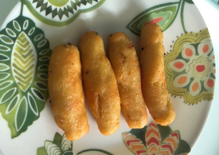 Cara Gampang Membuat Snack mpASI 8m+ stick kentang ayam yang Bisa Manjain Lidah