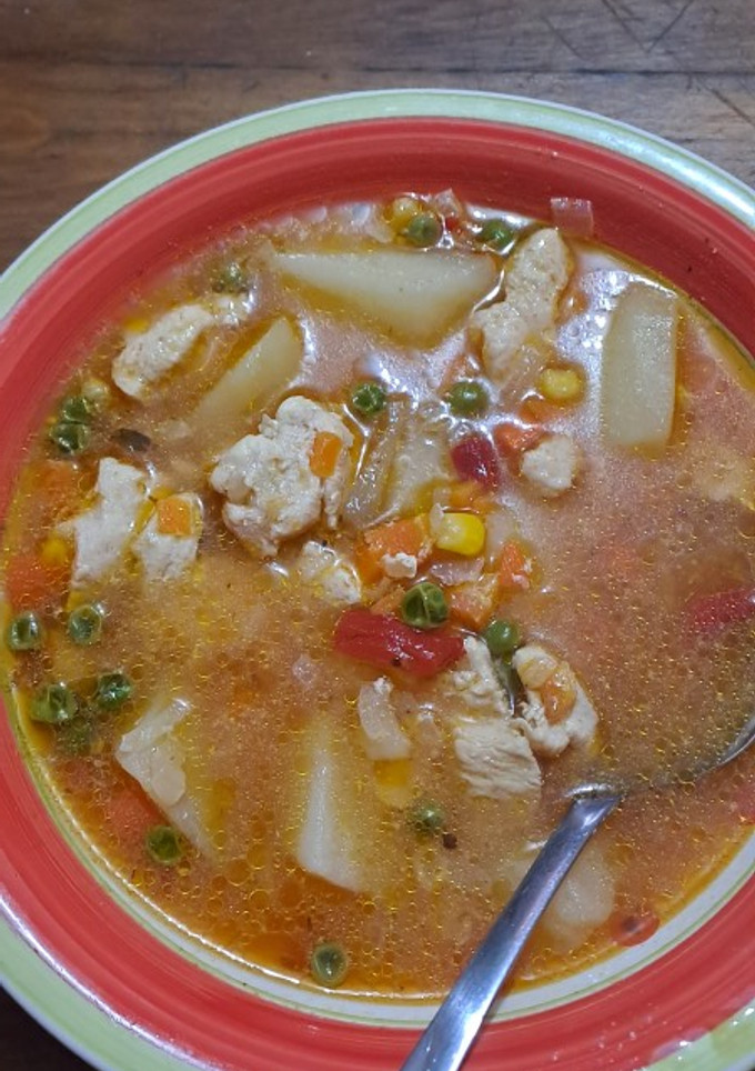 Una foto de Rico estofado de pollo