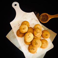 A picture of Whole wheat jeera biscuit.
