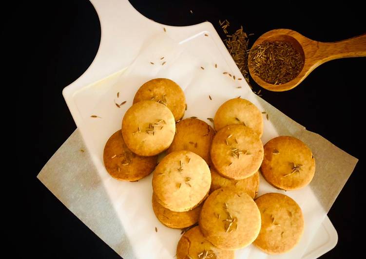 Recipe of Speedy Whole wheat jeera biscuit