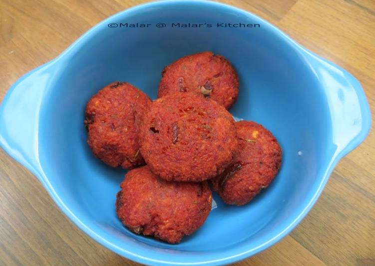 Easiest Way to Prepare Any-night-of-the-week Beetroot Vadai ~ Guest post from Malar's kitchen