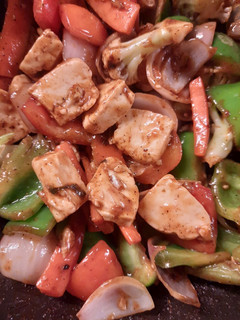 A picture of Chilli Paneer Capsicum.
