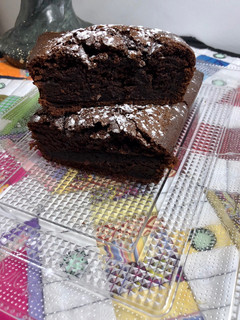Una foto de Bizcocho de chocolate sin huevo