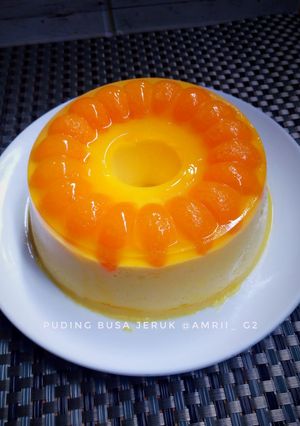 Foto resep Puding Busa Jeruk