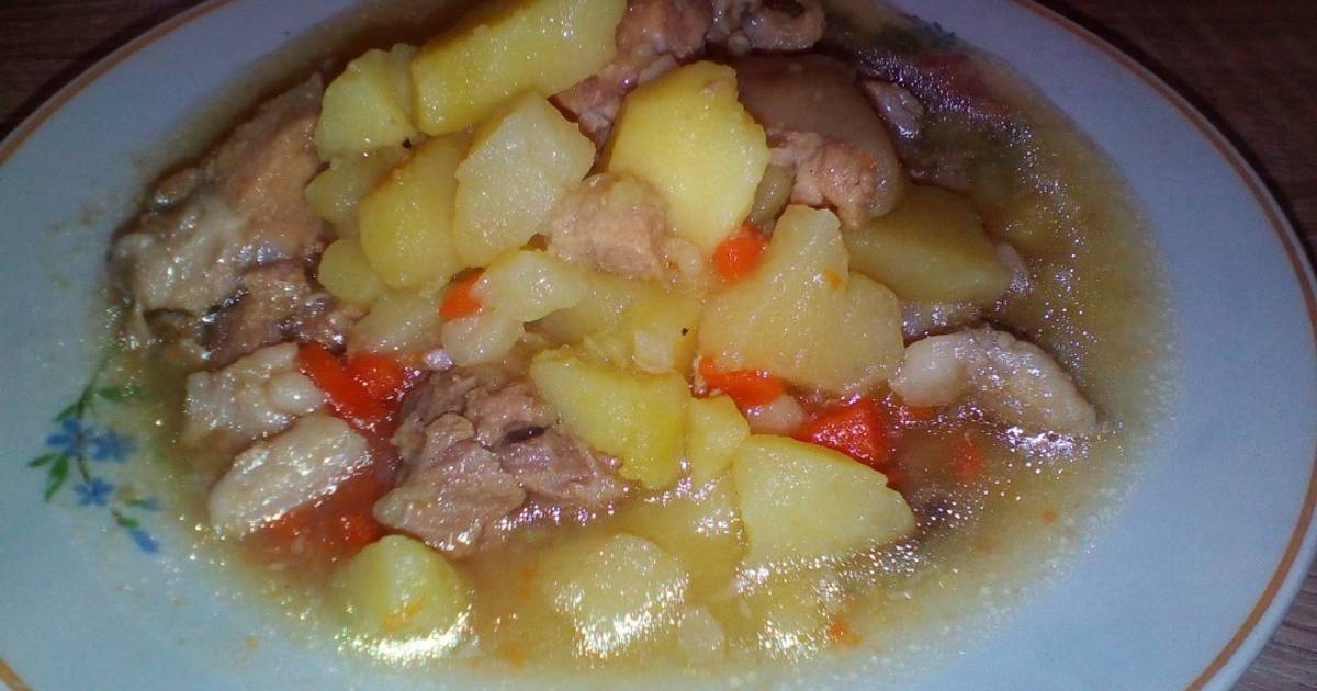 Брюква с картошкой тушеная