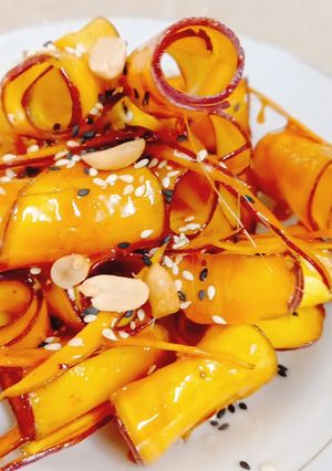 Hình của món Khoai lang ngào đường.