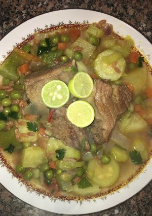 صورة لوصفة شوربة الخضار ولا اروع من كده 👍🏻😋
