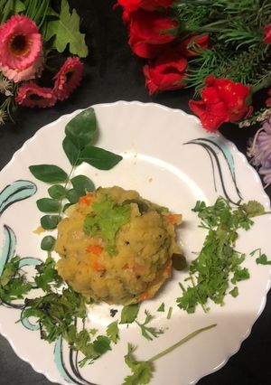 A picture of Little Millet Vegetable khichadi.
