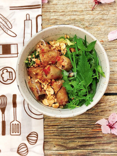 A picture of Bún Chả Ram (Bún Chả Giò).