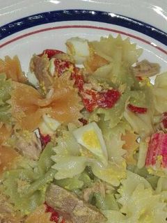 Una foto de Pasta en ensalada