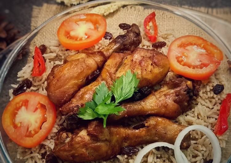 Cara membuat nasi kebuli ayam dengan rice cooker