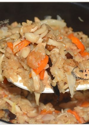 A picture of Lazy Day Fresh Mushroom Cabbage Chicken Rice.