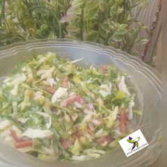 A picture of Cabbage and lettuce salad.