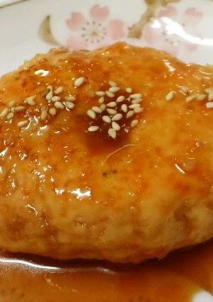 A picture of With Chicken Breast Teriyaki Hamburger Steaks (Tsukune Patties).