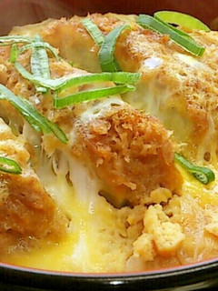 A picture of Pork Cutlet Rice Bowl Using Mentsuyu.