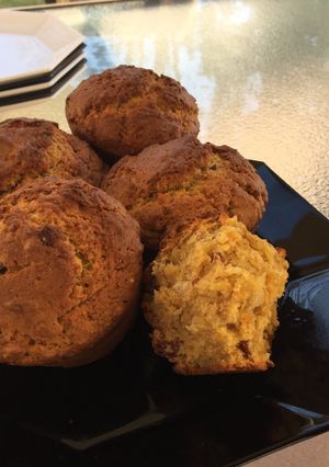 A picture of Cranberry And Carrot Muffins.