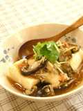 Tofu In Silky An Mushroom Sauce ☆Yuzu Pepper Flavor