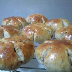 A picture of Walnut Bread Kneaded in a Bread Machine.