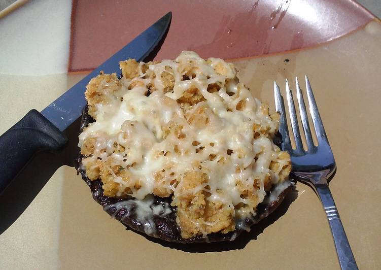 Step-by-Step Guide to Make Quick Grilled Portobello Mushrooms/ w Crabmeat Stuffing