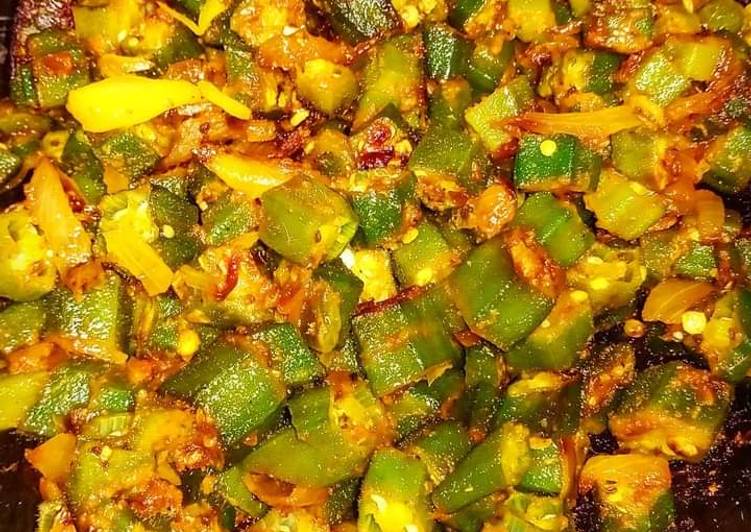 Easiest Way to Prepare Super Quick Homemade Lady finger/okra
