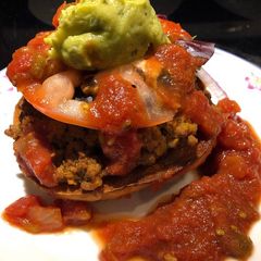 A picture of Open Face Taco Sandwich.