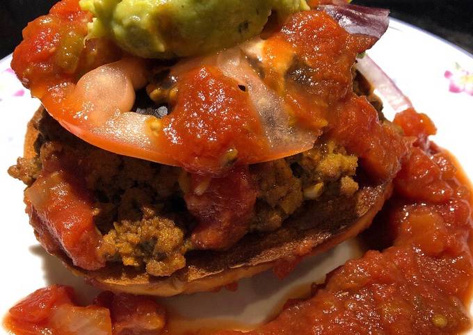 Open Face Taco Sandwich