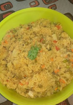 A picture of Mixed vegetables pulao. # Banglore.