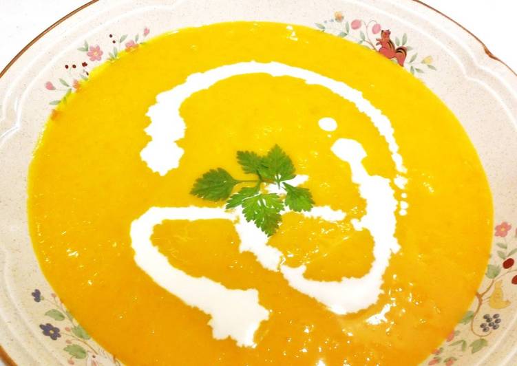 Recommended For Summer Fatique, Chilled Kabocha Squash Soup