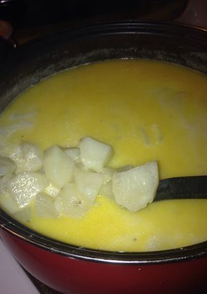 A picture of My Moms Potato Soup.