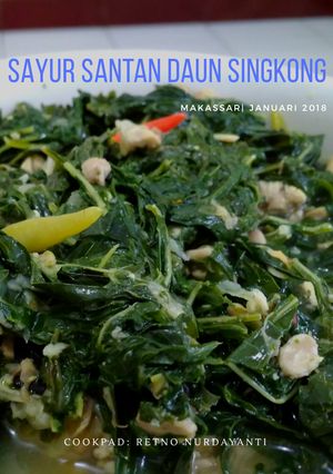 Foto resep Sayur Santan Daun Singkong