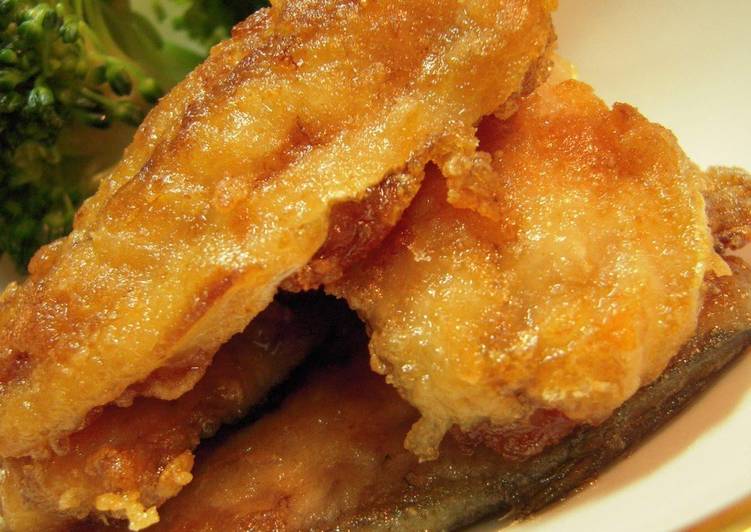 Recipe of Super Quick Homemade Horse Mackerel Tatsuta-age (Deep Fried)