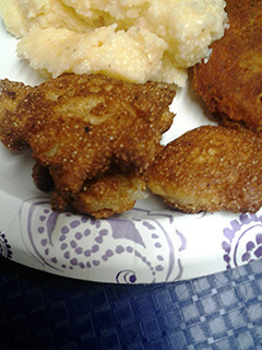 A picture of Hush puppies the way they used to be made.