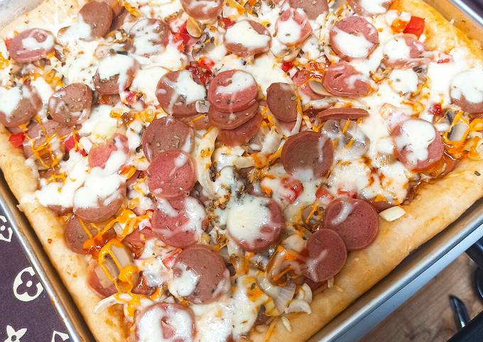 Resep No Knead Pizza  Pizza  Tanpa Ulen Cheese Stuffed 