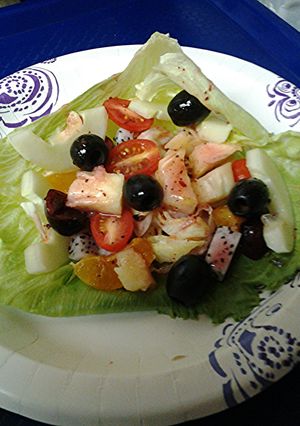 A picture of Dragon fruit salad.