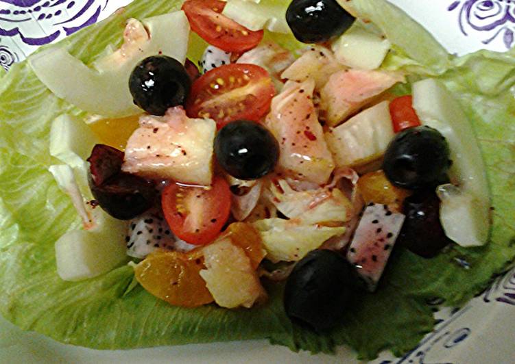 Dragon fruit salad Dragon fruit salad