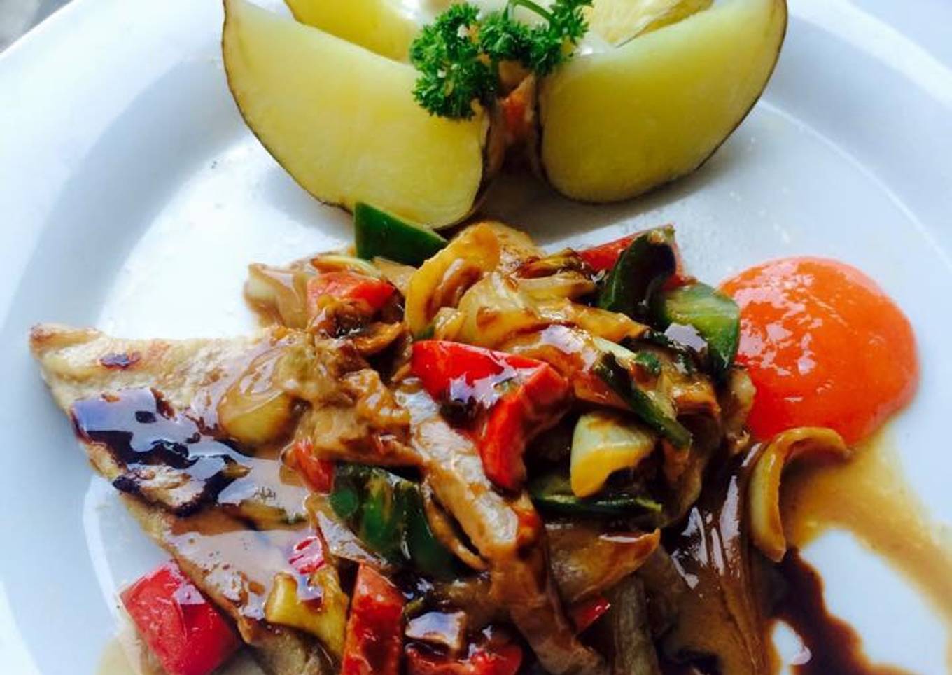 Barbarian steak ayam