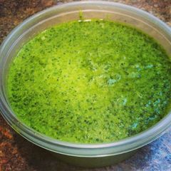 A picture of Homemade Pesto.