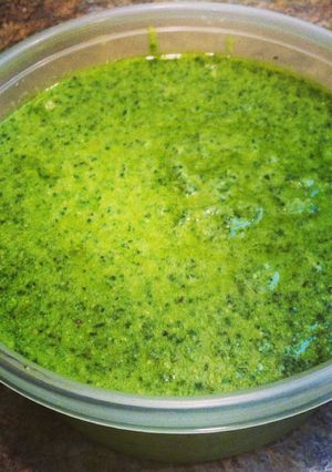 A picture of Homemade Pesto.
