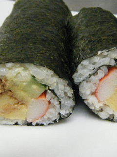 A picture of Futomaki! For Ehoumaki: Delicious Salad Sushi Rolls.