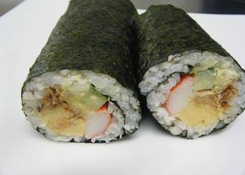 Popular Cuisine Futomaki For Ehoumaki Delicious Salad Sushi Rolls Very Delicious