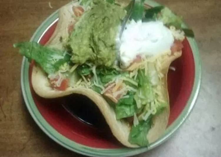 Simple Way to Make Homemade Restaurant Style Taco Salad Bowls