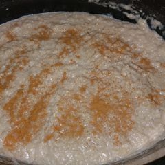 A picture of Almond milk rice pudding.