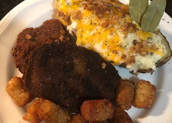 Ultimate Cooking Recipe Leftover meatloaf and baked potato Very Delicious