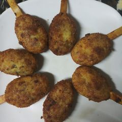 A picture of Kabab popsicles #RamadanSpecial.