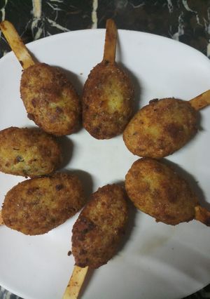 A picture of Kabab popsicles #RamadanSpecial.