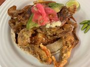 Una foto de tapa de cangrejo