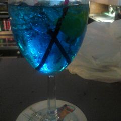 A picture of Stacey "s blue icee.
