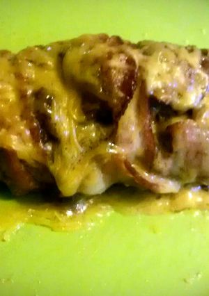 A picture of Triple Bypass- Bacon Cheeseburger Dog.